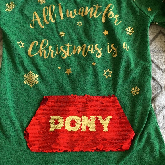 Green Christmas long sleeve - Picture 2 of 3